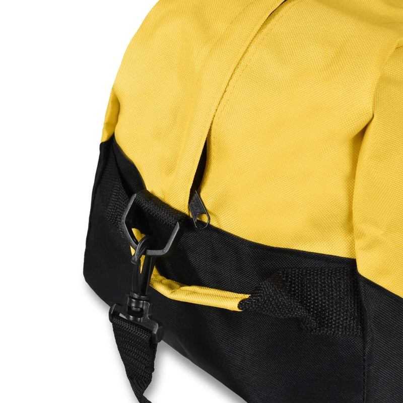 Dalix 21'' Large Duffle Bag with Adjustable Strap (Gold/Yellow) - Image 4